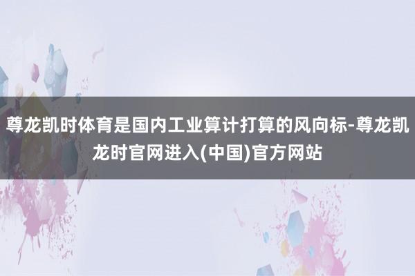尊龙凯时体育是国内工业算计打算的风向标-尊龙凯龙时官网进入(中国)官方网站